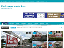Tablet Screenshot of elenitsa-apartments-roda.com